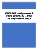 CSP2601 Assignment 5 2024 (638910) - DUE 26 September 2024