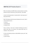 NBSTSA CST Practice Exam A QUESTIONS & ANSWERS 2024 ( A+ GRADED 100% VERIFIED)