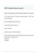 CST Practice Exam B and A QUESTIONS & ANSWERS 2024 ( A + GRADED 100% VERIFIED)