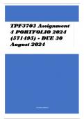 TPF3703 Assignment 51 2024 (571495) - DUE 30 August 2024