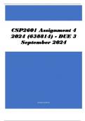 CSP2601 Assignment 4 2024 (638814) - DUE 3 September 2024