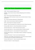 ACG CxA Exam Questions and Answers
