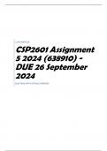 CSP2601 Assignment 5 2024 (638910) - DUE 26 September 2024