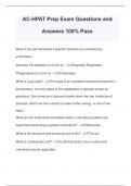 AC-HPAT Prep Exam Questions and Answers 100% Pass