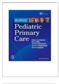 Test Bank for Burns' Pediatric Primary Care 8th Edition by Dawn Lee Garzon, Mary Dirks, Martha Driessnack, Karen G. Duderstadt & Nan M. Gaylord--Latest Accredited  version/ All Chapters 1-46/ Grade A+/Questions and Answers