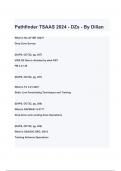 Pathfinder TSAAS 2024 - DZs - By Dillan QUESTIONS & ANSWERS 2024 ( A+ GRADED 100% VERIFIED)
