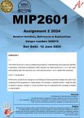 MIP2601 Assignment 2 (COMPLETE ANSWERS) 2024 - 12 June 2024
