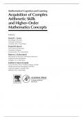 Mathematical Cognition and Learning Acquisition of Complex Arithmetic Skills and Higher-Order Mathematics Concepts