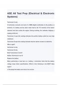 ASE A6 Test Prep (Electrical & Electronic Systems) QUESTIONS & ANSWERS 2024 ( A+ GRADED 100% VERIFIED)