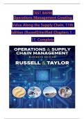 TEST BANK For Operations and Supply Chain Management, 11th Edition by Roberta S. Russell, Bernard W. Taylor, Verified Chapters 1 - 17, Complete Newest Version