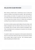 NCLEX-RN EXAM REVIEW QUESTIONS & ANSWERS 2024 ( A+ GRADED 100% VERIFIED)