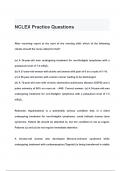 NCLEX Practice Questions & answers 2024 ( A+ GRADED 100% VERIFIED)