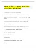  ENPC HOME EXAM 2024 WITH 100% ACCURATE SOLUTIONS