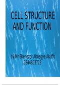 Cell Structures and Functions 