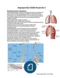 Samenvatting Respiratie 2