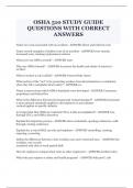 OSHA 510 STUDY GUIDE QUESTIONS WITH CORRECT ANSWERS