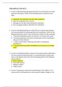 Pharmacology NURS 300 NDSU Nursing at Sanford Health, Bismarck (300 Pharmacology final) Questions With Complete Solutions