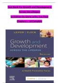 TEST BANK For Growth and Development Across the Lifespan, 3rd Edition By Gloria Leifer; Eve Fleck, Verified Chapters 1 - 16, Complete Newest Version