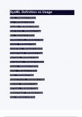 SysML Definition vs Usage.