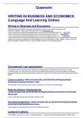  WRITING IN BUSINESS AND ECONOMICS (Language And Learning Online)