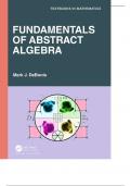Fundamentals of Abstract Algebra Mark J DeBonis CRC Press 2024