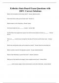 Esthetics State Board Exam Questions with 100% Correct Solutions