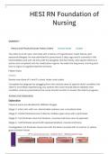 Hesi RN Foundation of Nursing Questions with Rationale