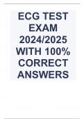 ECG TEST EXAM 2024/2025 WITH 100% CORRECT ANSWERS