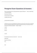 Peregrine Exam Questions & Answers.