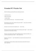Fresenius PCT Practice Test.