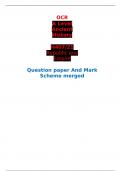 OCR  A Level Ancient History  H407/21 Republic and Empire  Question paper And Mark Scheme merged 