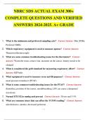 NBRC SDS ACTUAL EXAM 300+ COMPLETE QUESTIONS AND VERIFIED ANSWERS 2024-2025. A+
