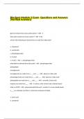 Biochem Module 5 Exam Questions and Answers (Verified Answers).