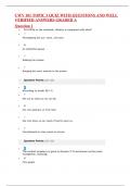 CWV 101 TOPIC 3 QUIZ WITH QUESTIONS AND WELL VERIFIED ANSWERS GRADED A.