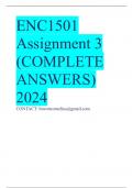 ENC1501 Assignment 3 (COMPLETE ANSWERS) 2024