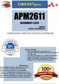 APM2611 Assignment 4 (COMPLETE ANSWERS) 2024 - DUE 25 September 2024
