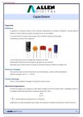 Good quality notes on Physics - Capacitance. Very helpful for students preparing for Engineering and medical entrance examination and also who are studying in Class XI and XII