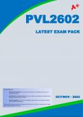 PVL2602 Latest Exam Pack (2023) - OctNov [A+]