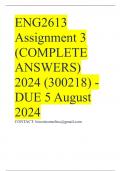 ENG2613 Assignment 3 (COMPLETE ANSWERS) 2024 (300218) - DUE 5 August 2024