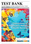Test Bank For Varcarolis' Foundations of Psychiatric-Mental Health Nursing, 9th Edition by Margaret Jordan Halter