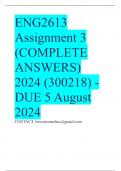 ENG2613 Assignment 3 (COMPLETE ANSWERS) 2024 (300218) - DUE 5 August 2024