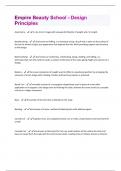 Empire Beauty School - Design Principles Questions And Answers Rated A+