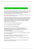 FDOT Exam Questions and Answers 2024