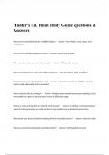 Hunter's Ed. Final Study Guide questions & Answers.