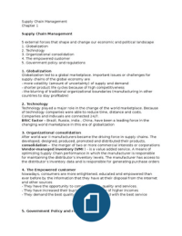 Supply Chain Management 1 - SCM1 - 1,2,5,7,8,9,10,12,13,14