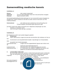 Medische kennis voor hulpverleners jaar 1 hoofdstuk 4, 6, 14, 15, 17, 19, 20