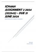 ICH4801 Assignment 2 2024 (322543) - DUE 21 June 2024