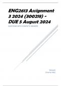 ENG2613 Assignment 3 2024 (300218) - DUE 5 August 2024