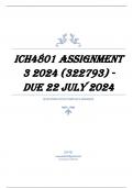 ICH4801 Assignment 3 2024 (322793) - DUE 22 July 2024