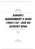 ICH4801 Assignment 4 2024 (390113) - DUE 20 August 2024